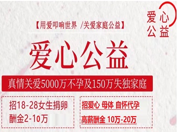 海兴捐卵助孕生子 爱心志愿者招募